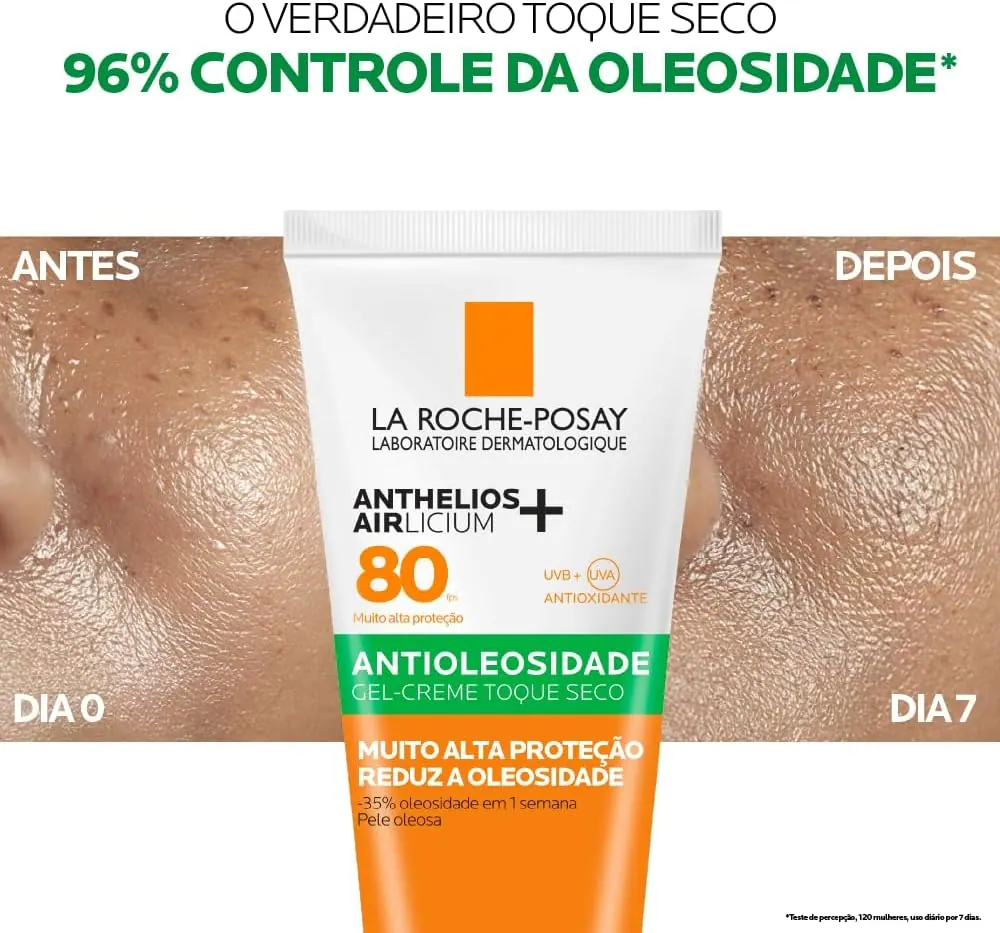La Roche-Posay Anthelios Airlicium Protetor Solar Facial Antioleosidade FPS 80