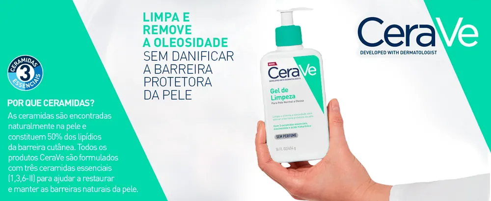 CeraVe Gel de Limpeza Facial para Pele Oleosa com Ácido Hialurônico e Niacinamida - detalhe 2