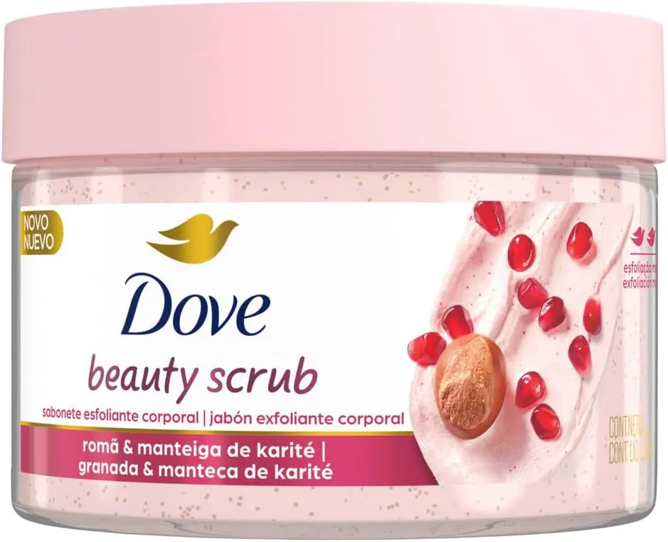 Dove Beauty Scrub Esfoliante Corporal Romã e Manteiga de Karité 280g