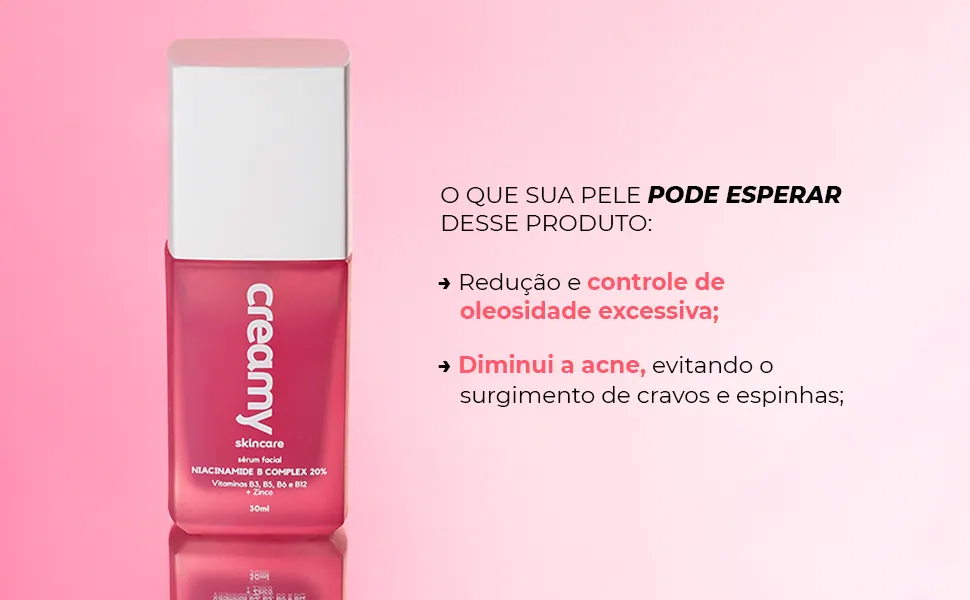 Redução e controle da oleosidade excessiva