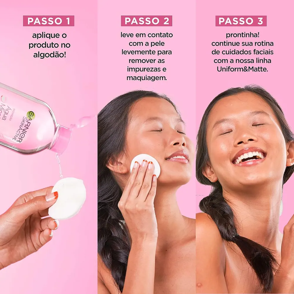 Garnier SkinActive Água Micelar de Limpeza Tudo em 1 400ml