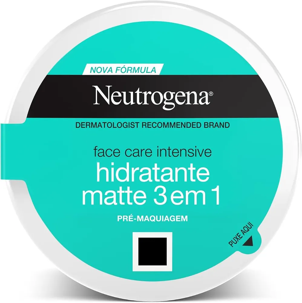 Neutrogena Face Care Intensive Hidratante Facial Matte 3 em 1 100g