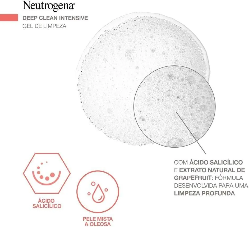 Neutrogena Deep Clean Intensive Gel de Limpeza Facial Grapefruit 150g