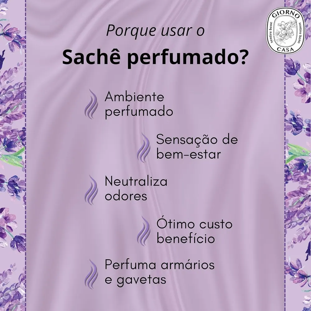 Giorno Casa Sachê Perfumado Lavanda 15g