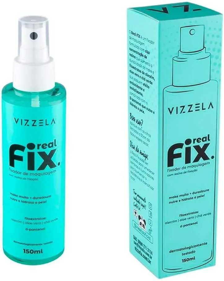 Vizzela Real Fix Fixador de Maquiagem em Spray 150ml
