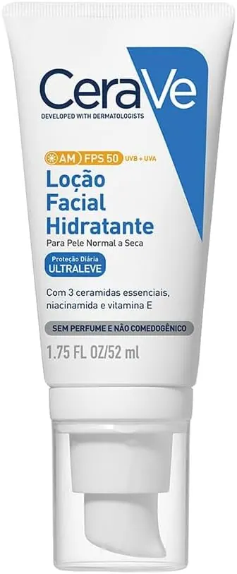 CeraVe AM Loção Facial Hidratante FPS 50 52g