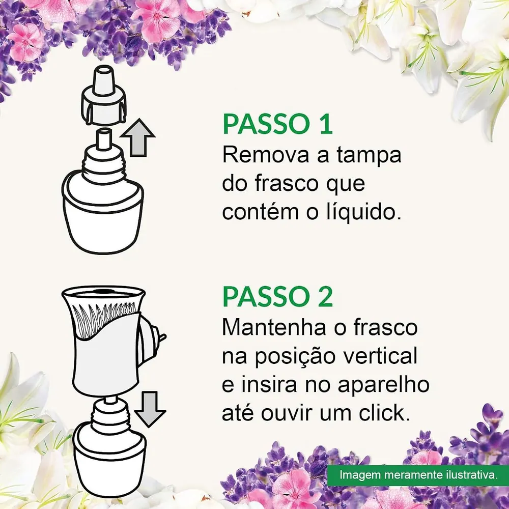 Bom Ar Difusor Elétrico Lírio Branco e Algodão - Aparelho + Refil 16ml