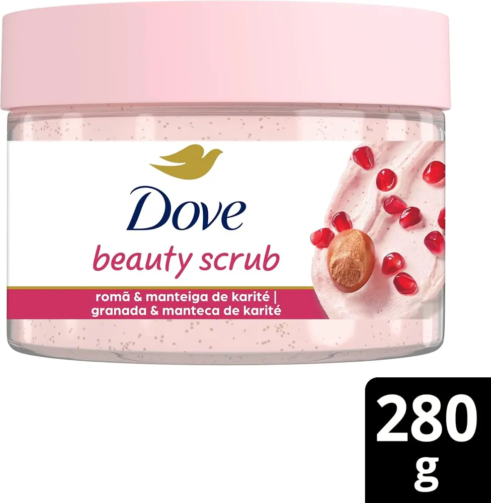 Dove Beauty Scrub Esfoliante Corporal Romã e Manteiga de Karité 280g