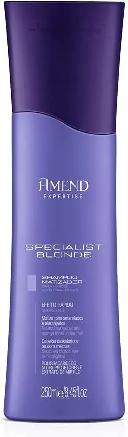 Amend Specialist Blonde Shampoo Matizador com Extrato de Mirtilo 250ml