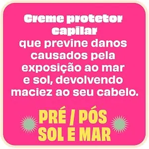 Lola Cosmetics Be(m)dita Praia, creme protetor capilar pré e pós-sol - imagem 2