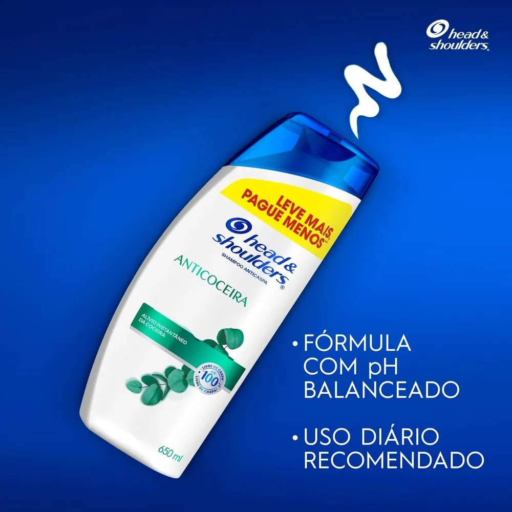 Head & Shoulders Shampoo Anticaspa Anticoceira 650ml