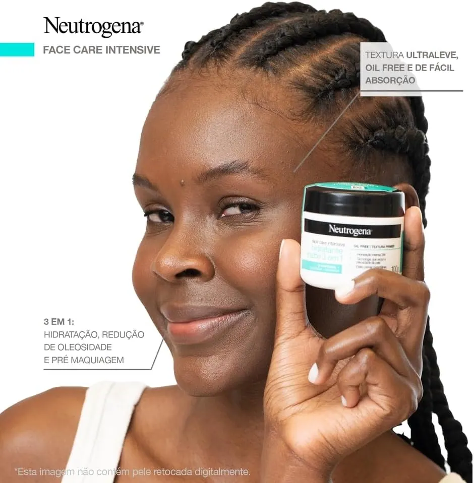 Neutrogena Face Care Intensive Hidratante Facial Matte 3 em 1 100g