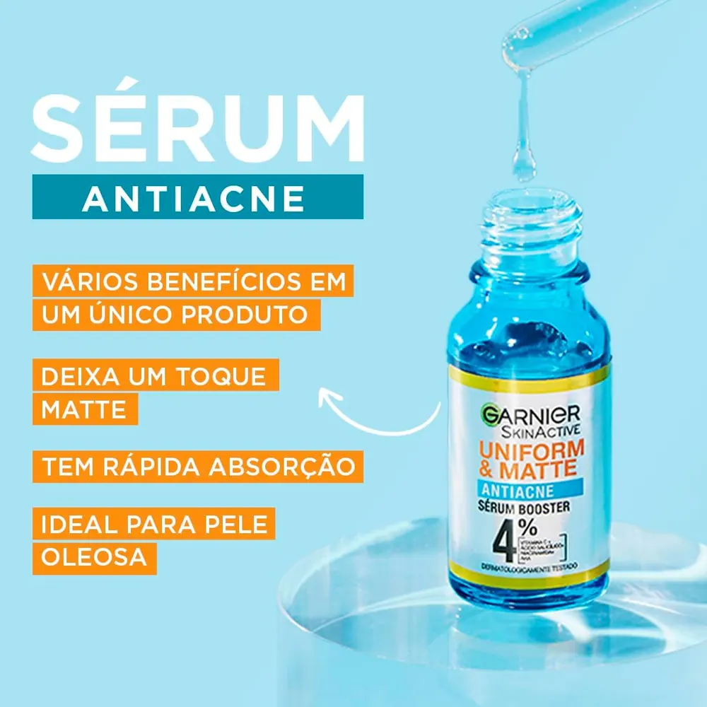 Garnier Uniform & Matte Sérum Facial Antiacne 15ml