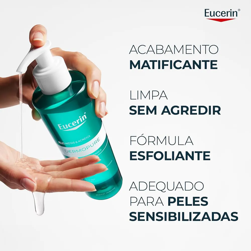 Eucerin Dermopure Clinical Gel de Limpeza Gentil 200ml