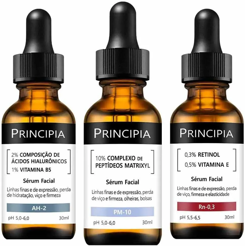 Principia Kit Antissinais Hialurônicos + Retinol + Peptídeos