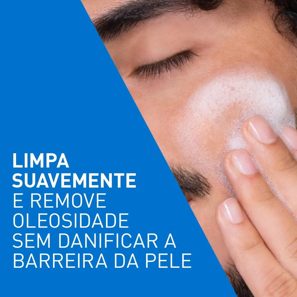 CeraVe Gel de Limpeza Facial para Pele Oleosa com Niacinamida - 454g