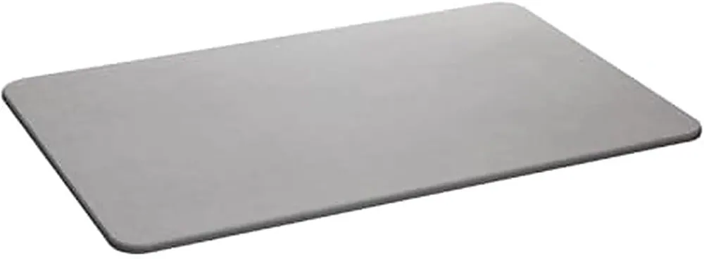 Lyor Tapete de Pedra Diatomita para Banheiro Cinza 60cm x 39cm