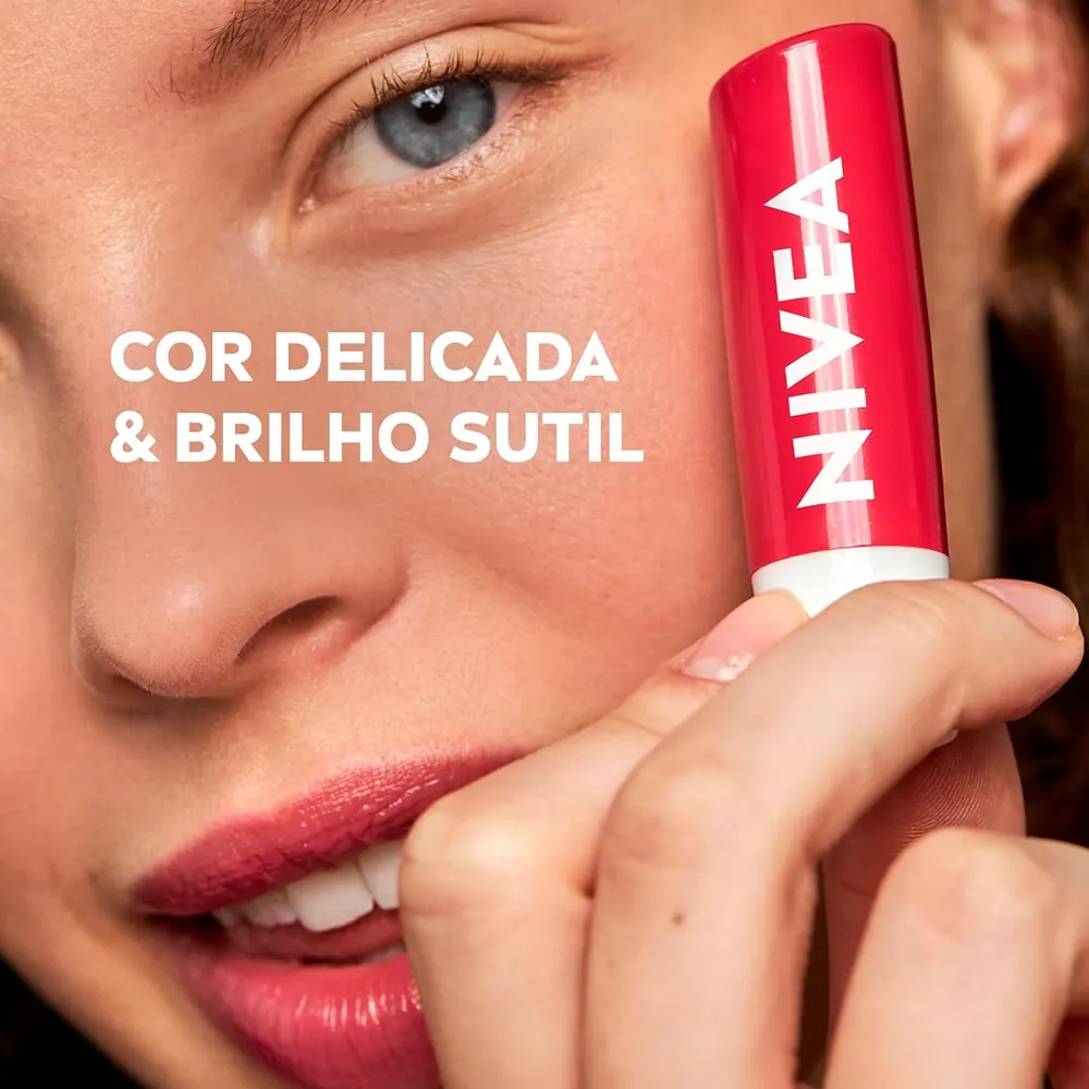 NIVEA Hidratante Labial Cereja Shine 4,8g