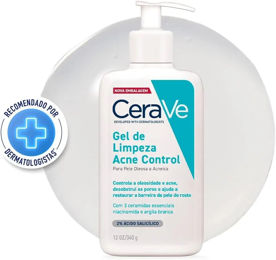 CeraVe Acne Control Gel de Limpeza Facial 340g