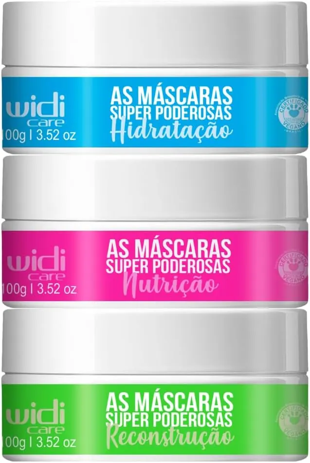Widi Care Kit Cronograma Capilar Super Poderosas - 3 Máscaras x 100g