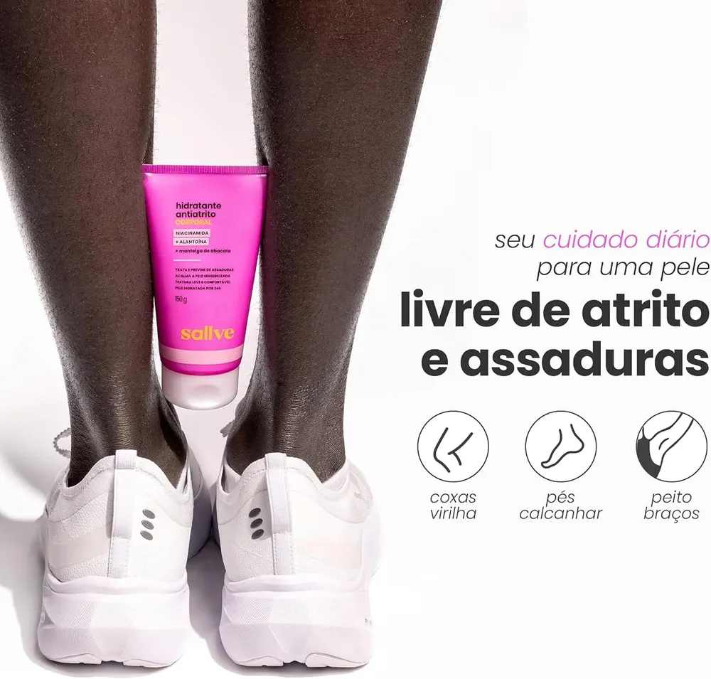 Sallve Hidratante Antiatrito com Niacinamida e Alantoína 75g