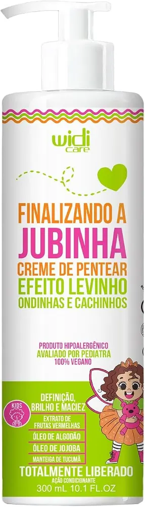 Widi Care Jubinha Creme de Pentear Finalizando a Jubinha Efeito Levinho 300ml