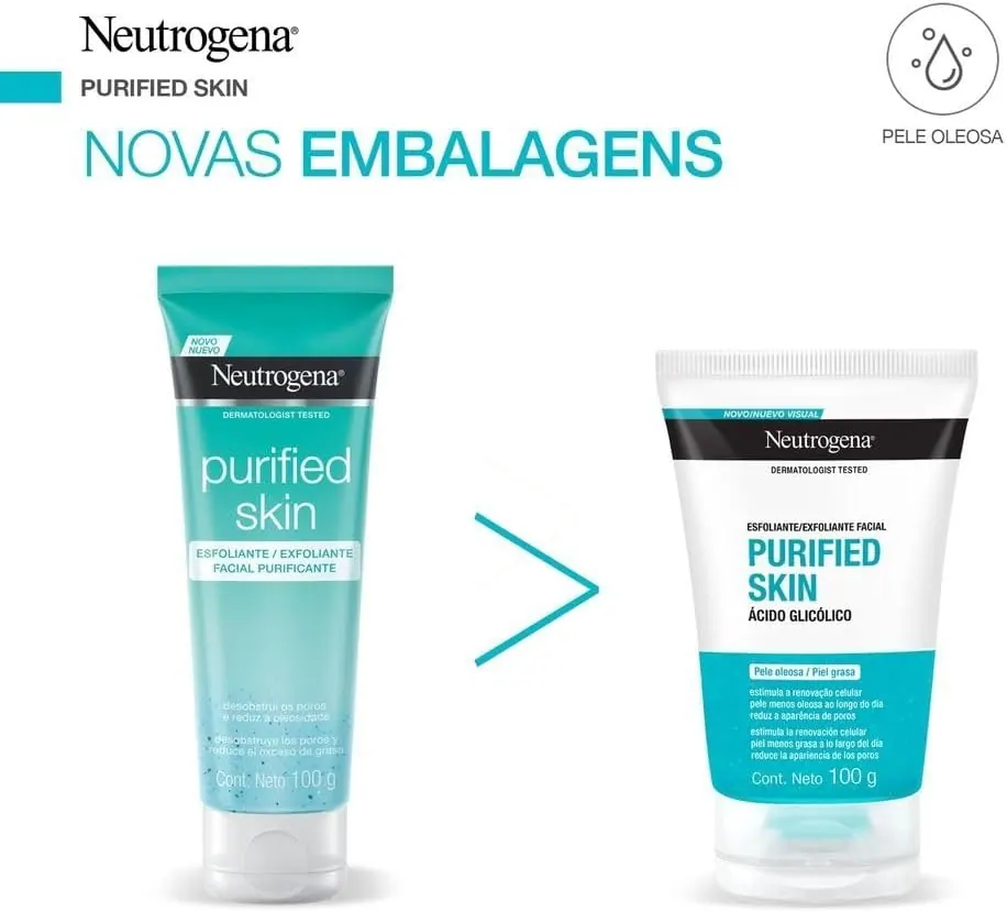 Neutrogena Purified Skin Gel Esfoliante Facial 100g