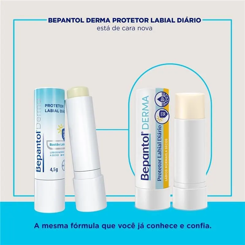 Bepantol Derma Protetor Labial Hidratante Diário FPS 50 4,5g