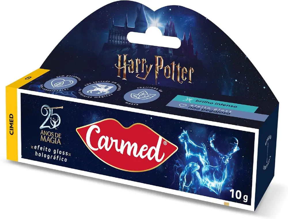 Carmed Gloss Labial Harry Potter Edição Limitada Menta 10g