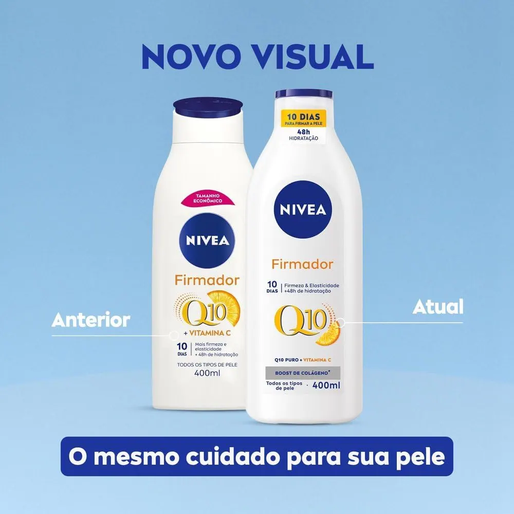 NIVEA Loção Hidratante Firmador Q10 + Vitamina C 400ml