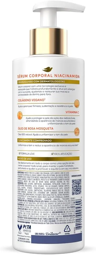 Dove Dermo Renovador Sérum Hidratante Corporal com Niacinamida 380ml