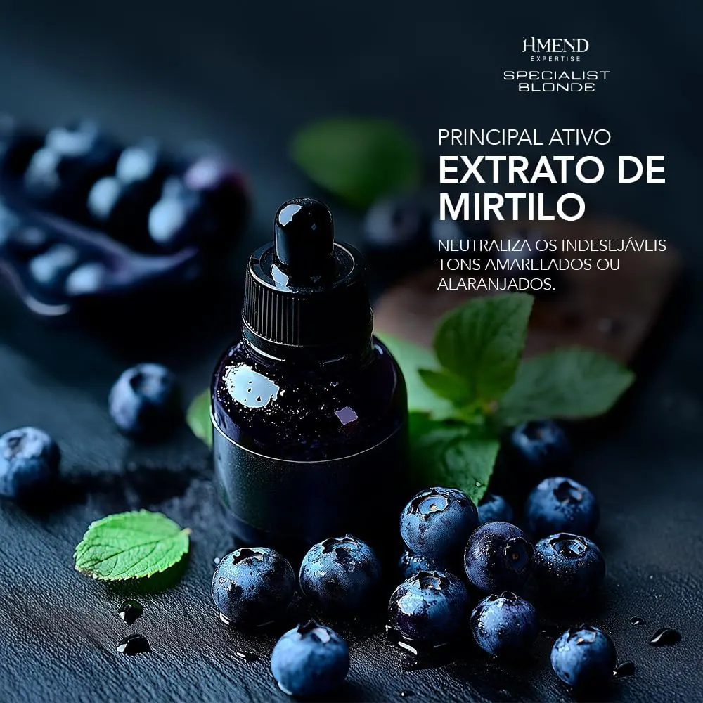 Amend Specialist Blonde Máscara Matizadora com Extrato de Mirtilo 300g