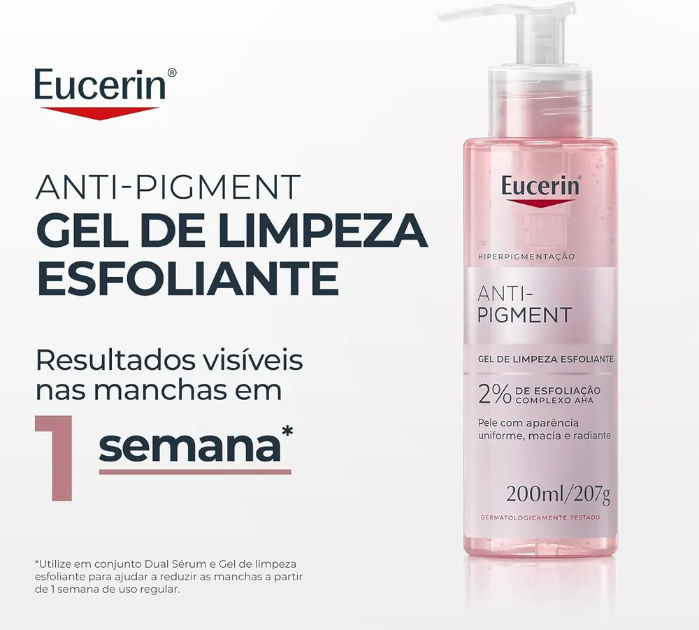 Eucerin Anti-Pigment Gel de Limpeza Esfoliante Facial 200ml