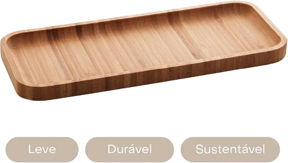 Lyor Bandeja de Bambu Hire Natural 28cm