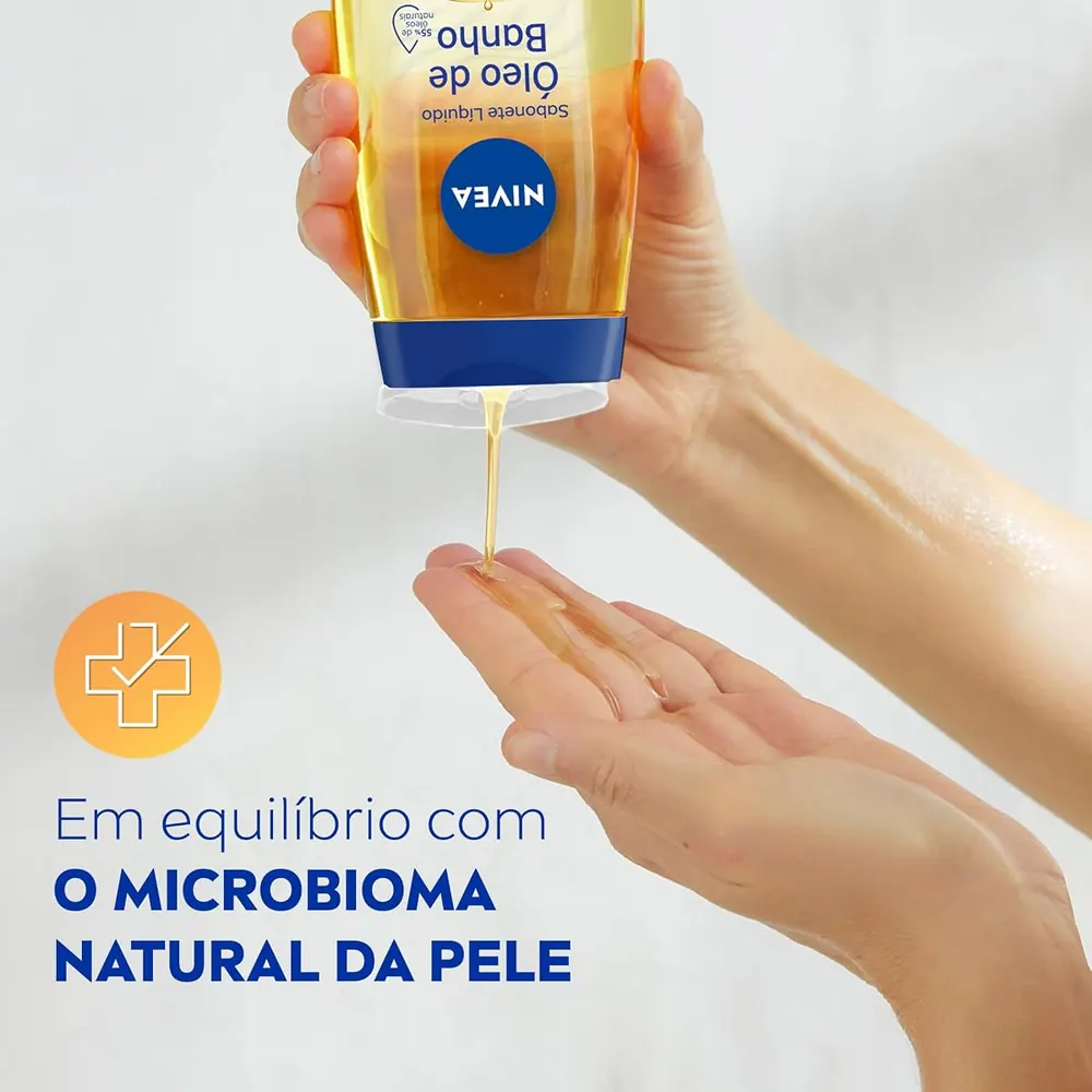 NIVEA Sabonete Líquido Óleo de Banho 200ml - Kit 2 Unidades
