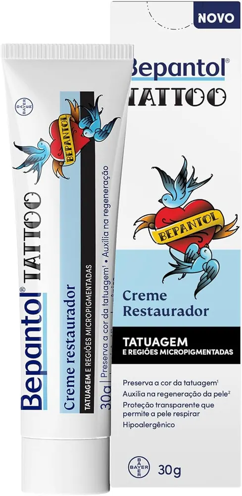 Bepantol Derma Tattoo Creme Hidratante para Pele Tatuada 30g
