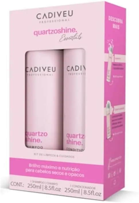 Cadiveu Essentials Rosa Quartzo Kit Shampoo 250ml + Condicionador 250ml
