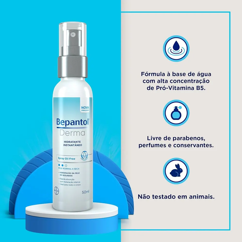 Bepantol Derma Spray Hidratante Corporal e Facial 50ml