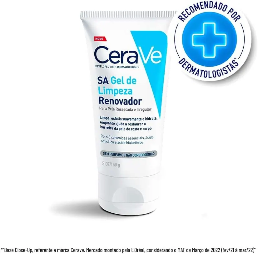 CeraVe SA Gel de Limpeza Renovador com Ácido Salicílico 150g