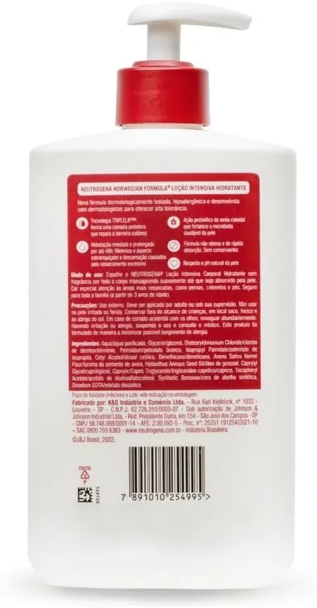 Neutrogena Norwegian Hidratante Corporal Intensivo Sem Perfume 400ml