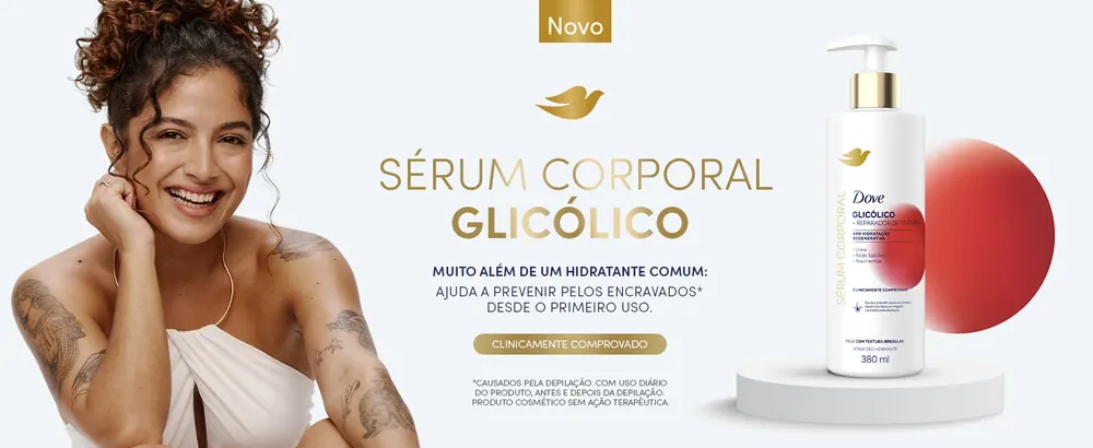 Dove Sérum Corporal Glicólico + Reparador de Textura