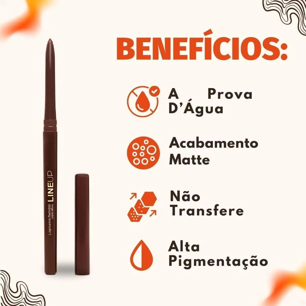 Mari Maria Makeup Lapiseira Retrátil para Olhos Line Up - Miragem Brown