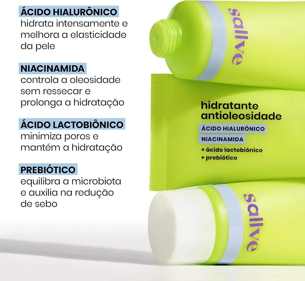 Sallve Hidratante Facial Antioleosidade 40g