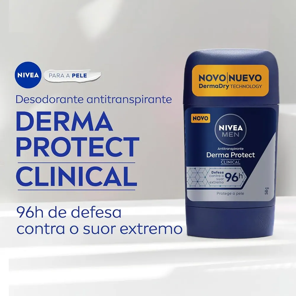 NIVEA MEN Antitranspirante Stick Derma Protect Clinical 58g