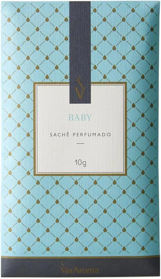 Via Aroma Kit 5 Sachês Perfumados Baby 10g cada