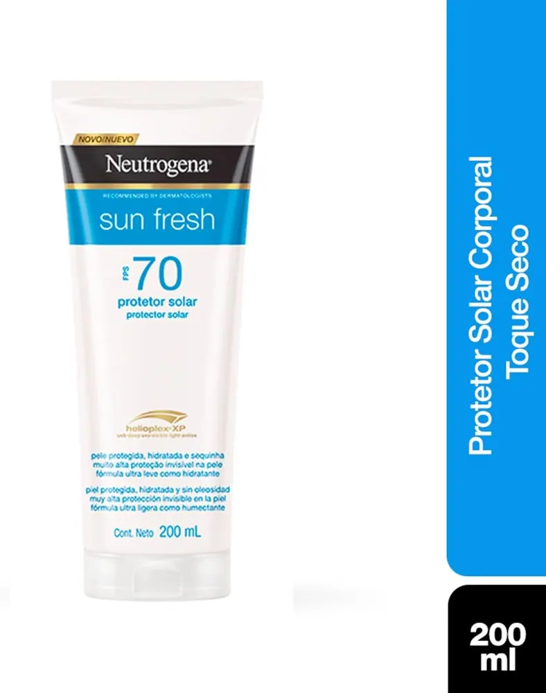 Neutrogena Sun Fresh Protetor Solar Corporal Loção FPS 70 200ml