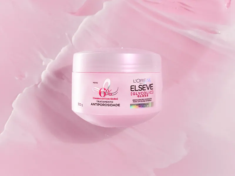 Restauração antiporosidade Elseve Glycolic Gloss