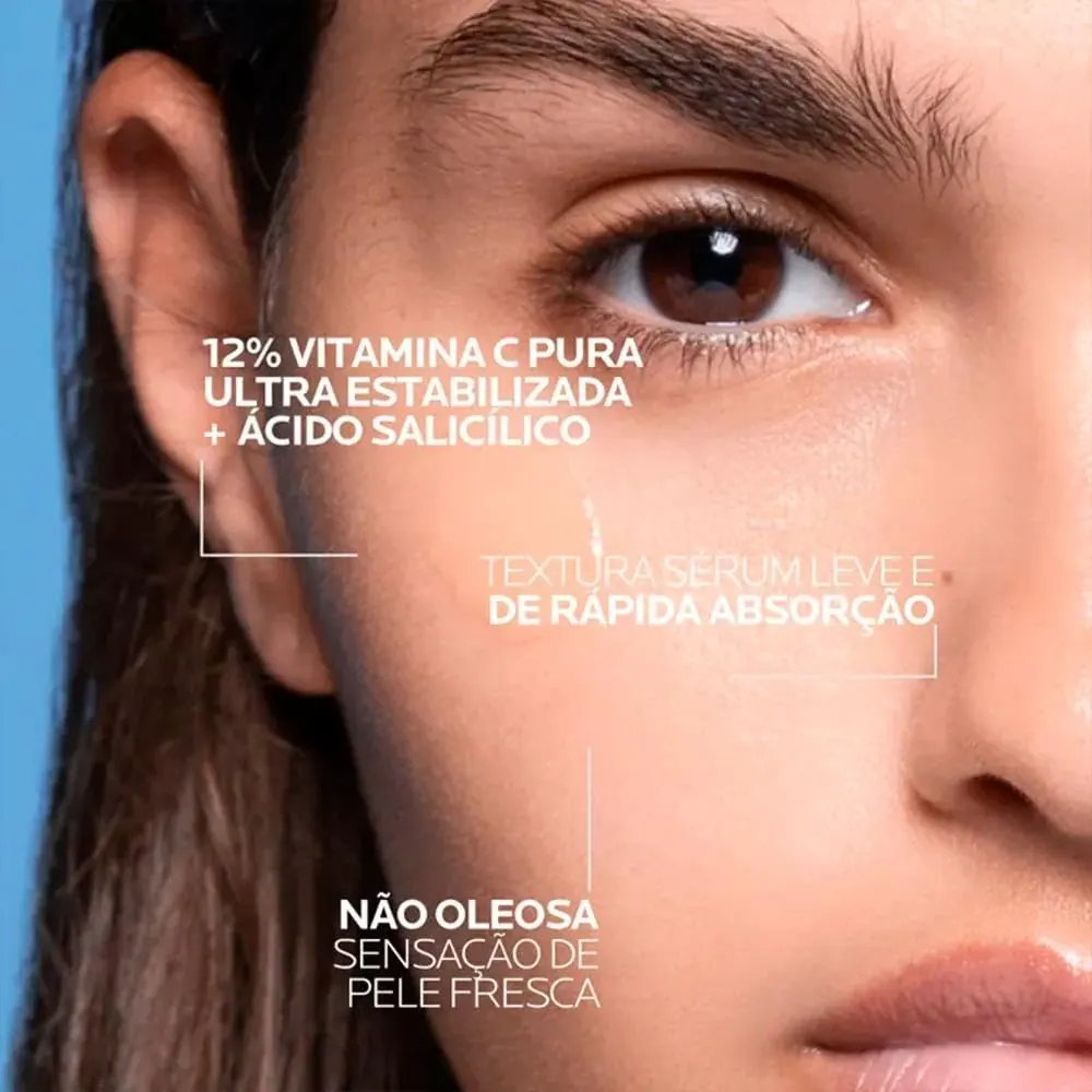 La Roche-Posay Pure Vitamin C12 Oil Control Sérum Antirrugas para Pele Oleosa 30ml
