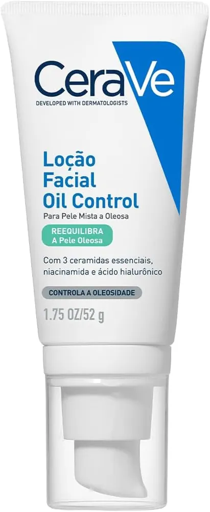 CeraVe Oil Control Loção Facial Hidratante para Pele Oleosa 52g