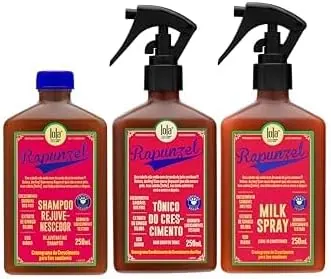Lola Cosmetics Kit Rapunzel Shampoo + Tônico Capilar + Milk Spray Leave-in